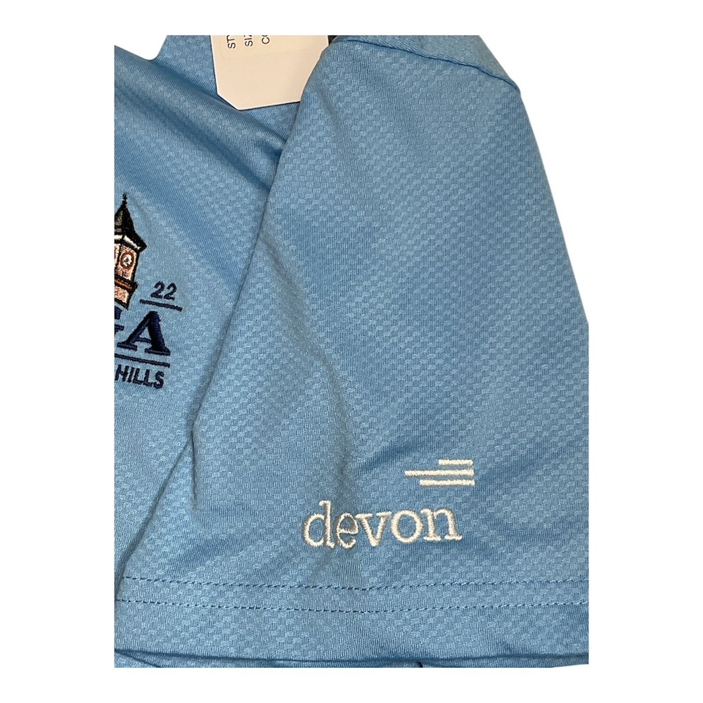 NEW Cutter& Buck ‎ Women's PGA Southern Hills Medium 2022 Devon Light Blue Golf - Picture 4 of 5